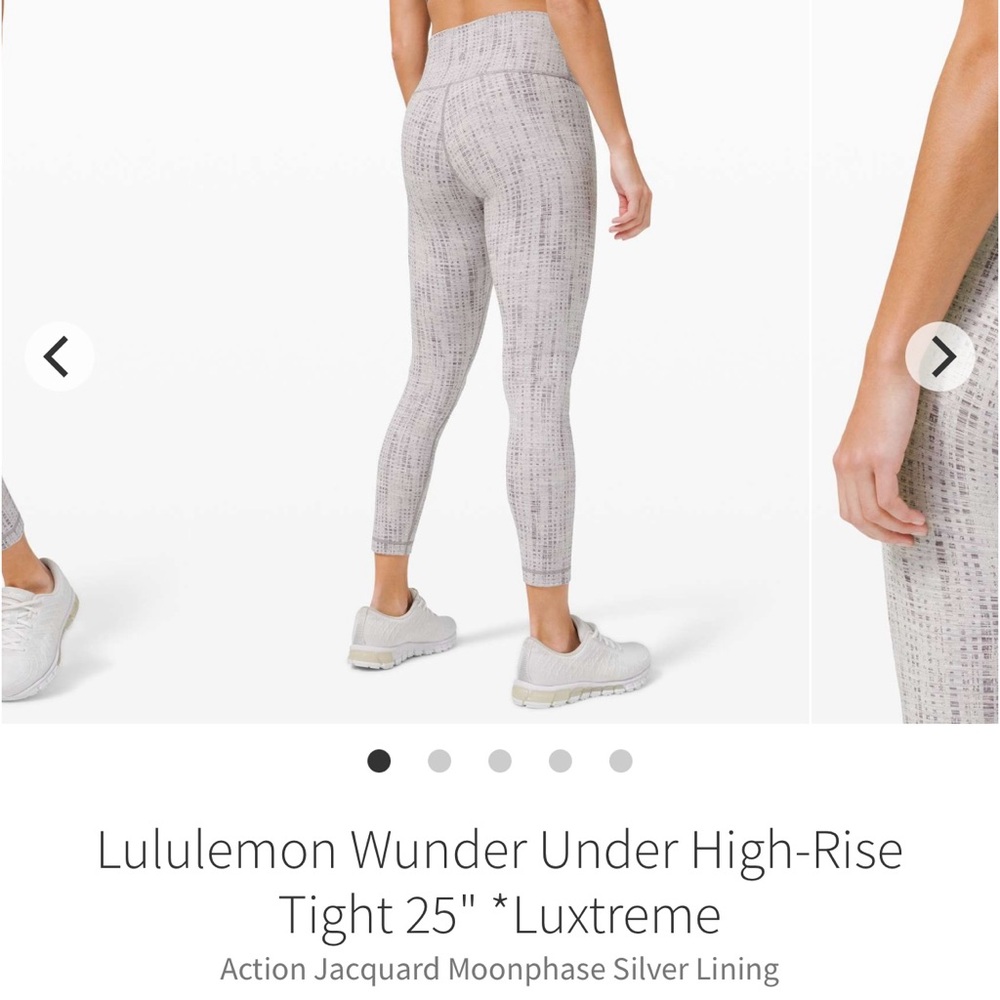 lululemon athletica Wunder Under High-Rise Tight 25” in Silver